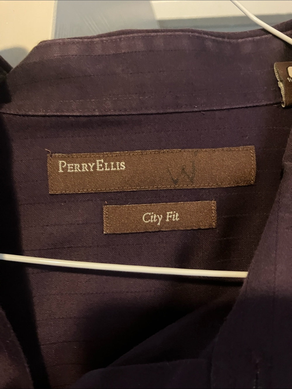 Perry Ellis Purple City Fit Shirt Jacket
